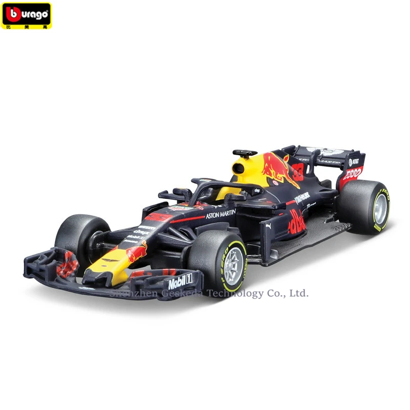 Bburago 1:43 Ferrari Red BullRB14 33 имитация сплава супер игрушка модель автомобиля для с рулевым колесом управление переднего колеса рулевого управления