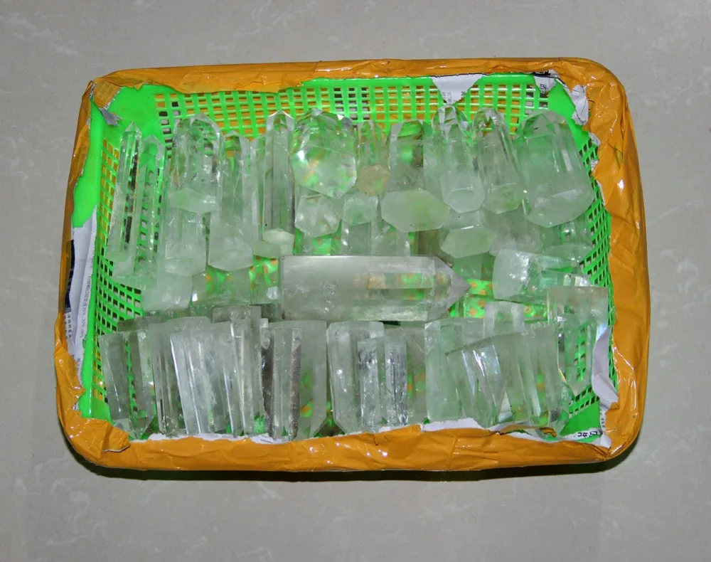 3 &quotНатуральный прозрачный кварцевый кристалл лечебные палочки Кристалл