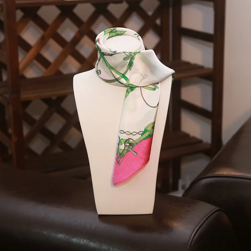 Топ Шелковый шарф качества кожа пряжки зеленый розовый офис леди Сумочка Декор |