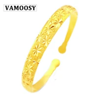 vamoosy friendship bracelets bangles 24k gold color charms bracelet femme gifts for women copper jewelry braslet bizuteria