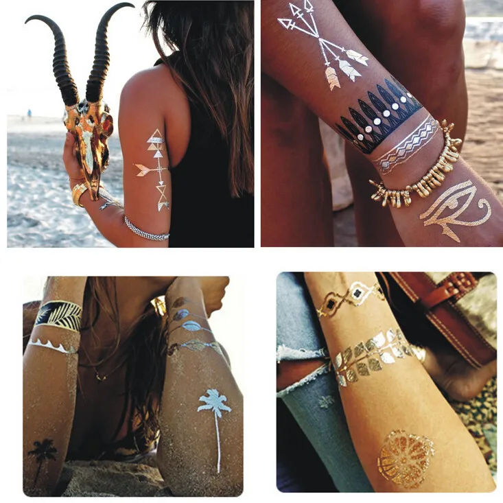 Горячие детские Временные татуировки Блестки для боди-арта водостойкие наклейки