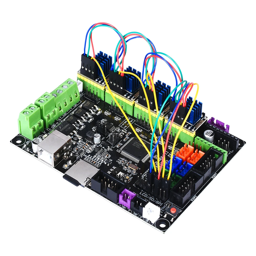 Драйвер шагового двигателя BIGTREETECH TMC2130 V3.0 SPI бесшумные детали 3D принтера vs TMC2209