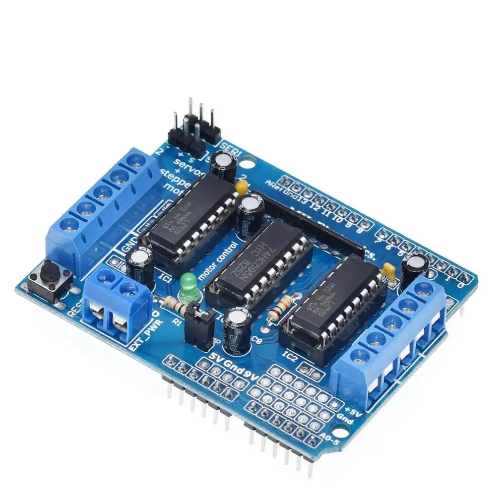 ShengYang 1 шт. L293D двойной щит привода двигателя для arduino Duemilanove плата расширения