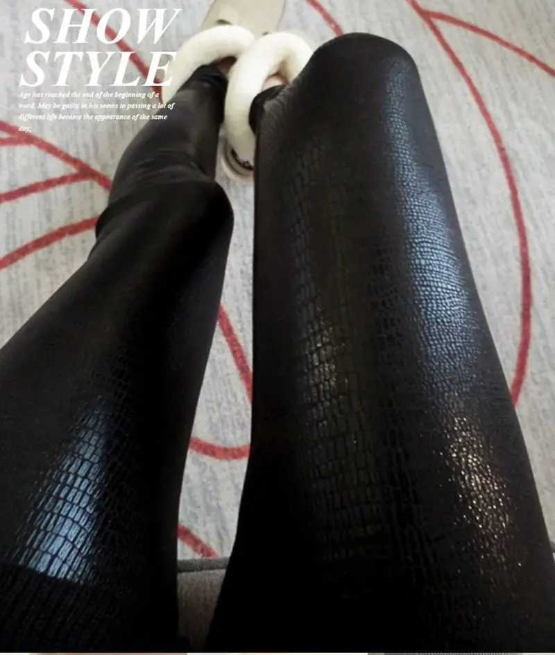 Брендовые Модные женские леггинсы карандаш пикантные брюки со змеиным принтом