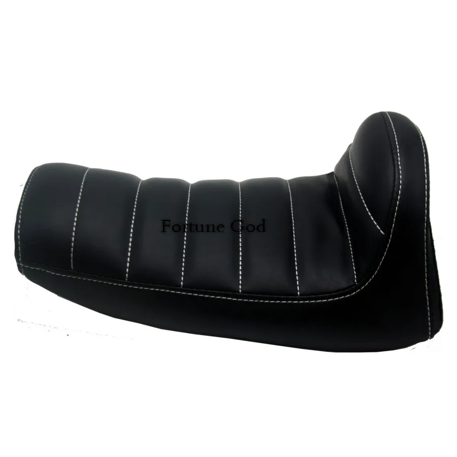 Мотоциклетное черное одноместное сиденье с гладкой полосой для водителя Harley