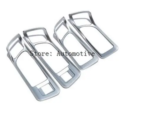 4 хром Матовая Внутренняя боковая дверная ручка крышка чаши Накладка для Land Rover
