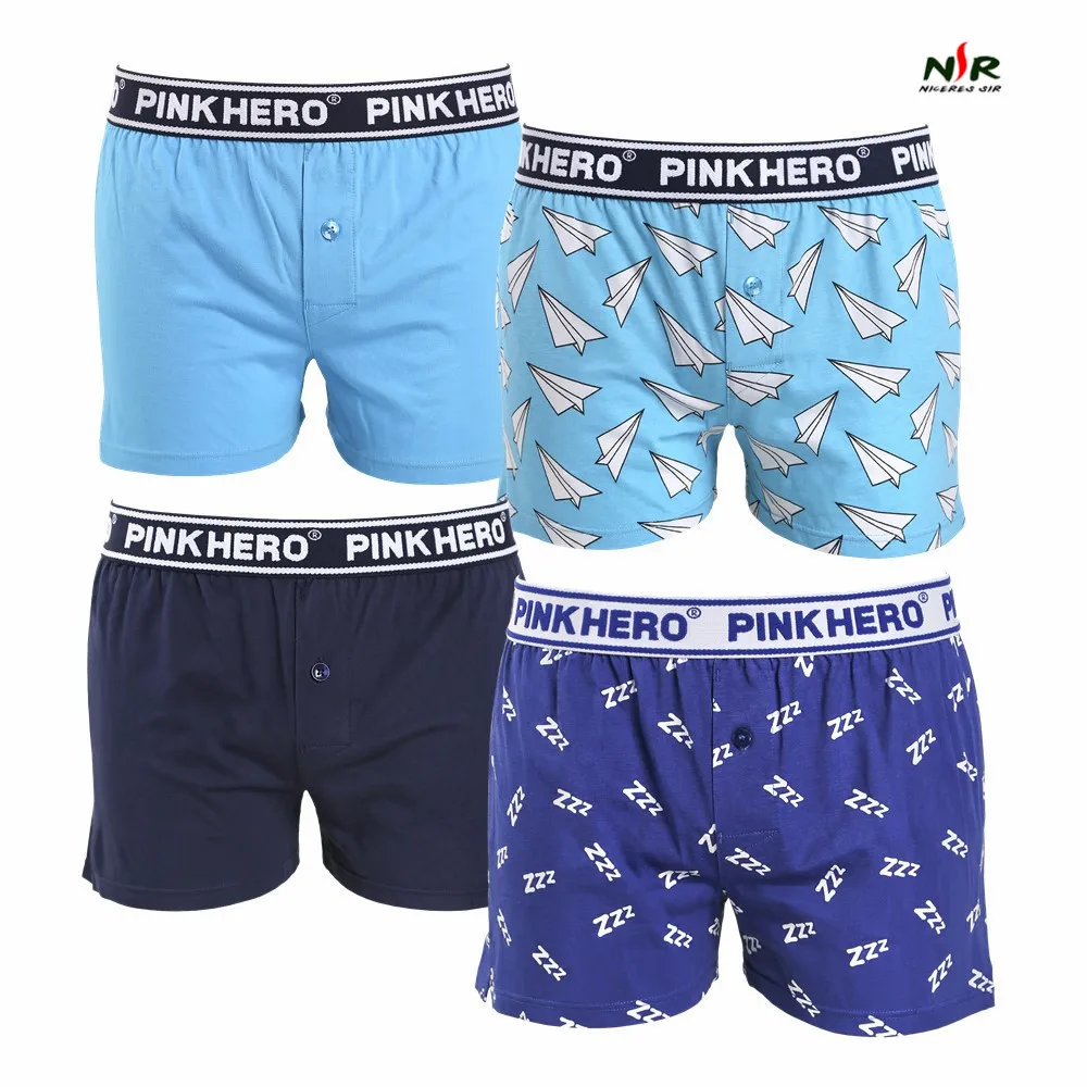 Мужское нижнее белье шорты с принтом трусы мужские хлопковые свободного кроя