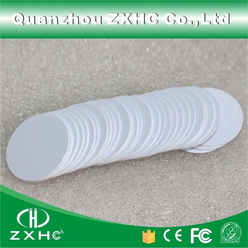 NFC-метка Ntag216 круглой формы 25 мм 888 байт пластиковые ПВХ монетные карты