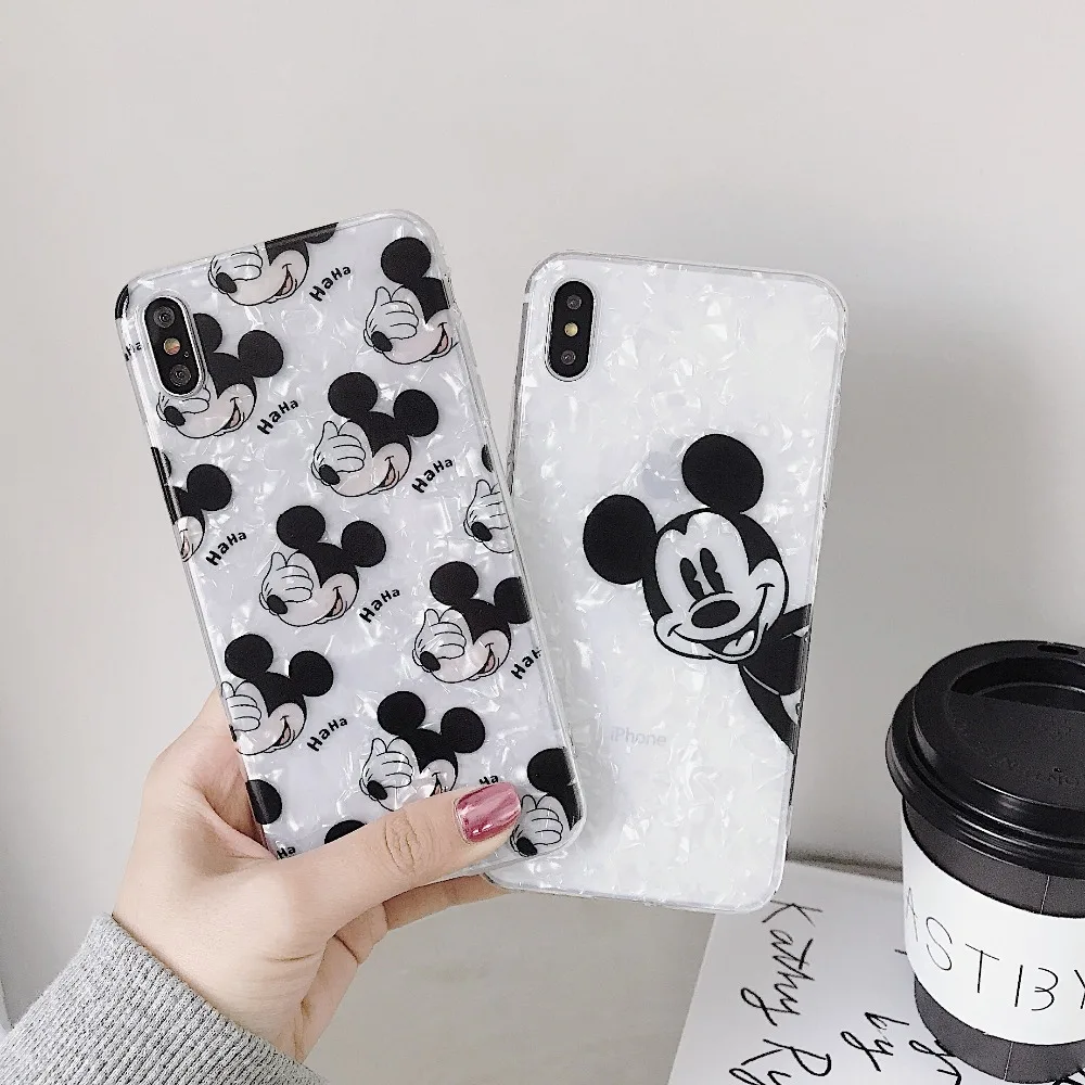 Блестящий чехол для телефона с изображением Микки из мультфильма iPhone 7 8 Plus