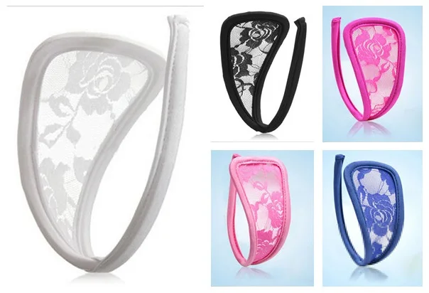 Женские кружевные прозрачные трусики с цветами стринги сексуальное нижнее белье