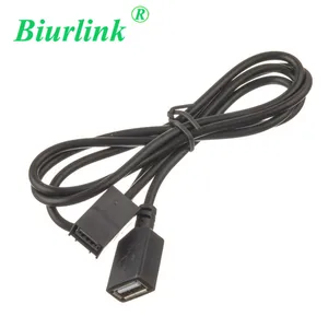 Зарядное устройство Biurlink для автомобильных CD-дисков, гнездовой USB-Кабель-адаптер для Honda Civic CRV Accord Jazz Fit