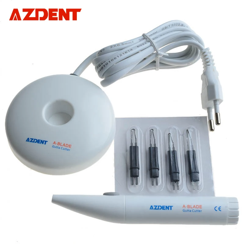 AZDENT Advanced 1 комплект Стоматологическая гуттаперча зуб резец десен Endo Gutta Резак Гутта перча растворенный Выключатель Резак с 4 наконечниками