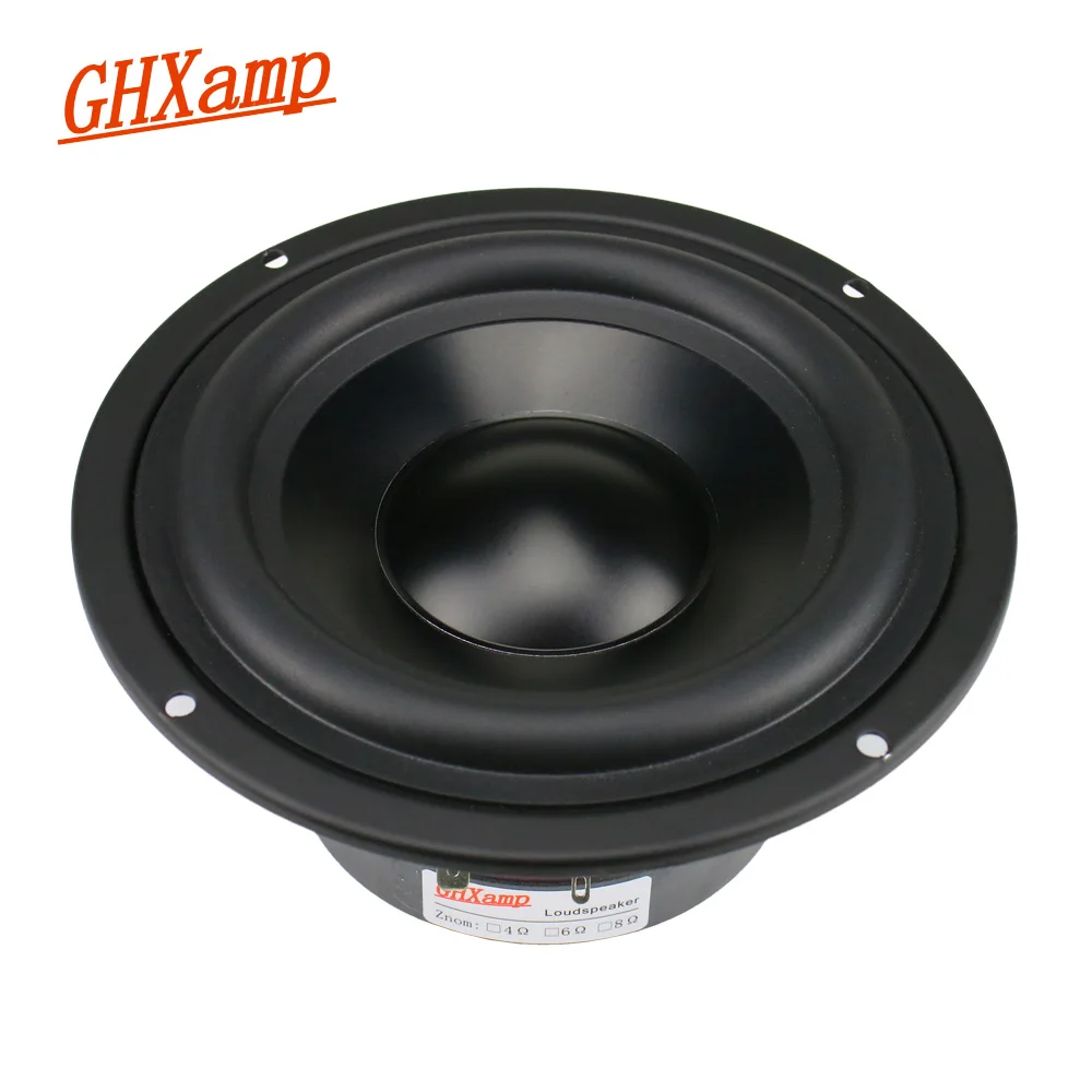 GHXAMP 5 25 дюймовый динамик вуфера 4 Ом 50 Вт Hifi сабвуфер домашний кинотеатр