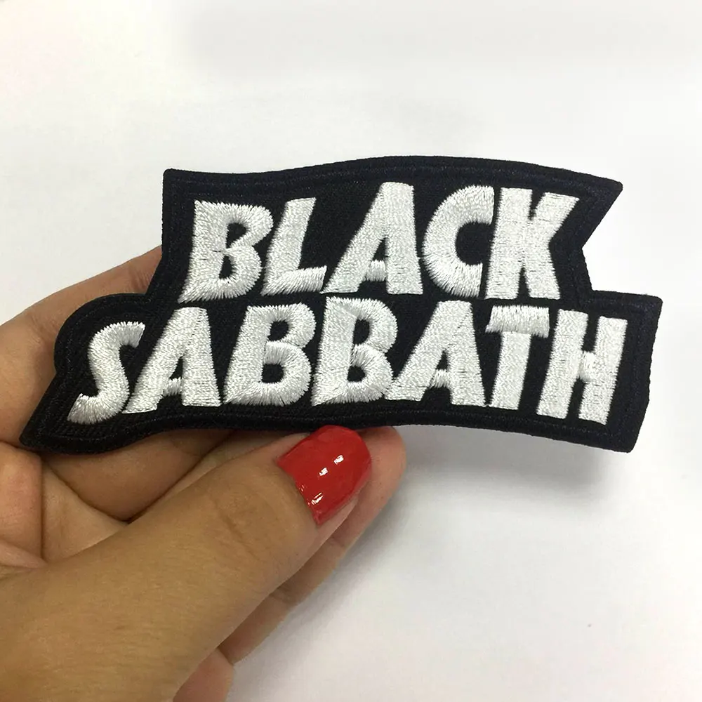 Черный SABBATH Железный патч для поддержки куртки, панк мотоцикл вышивка Скелет Байкерский значок патч аксессуары для одежды
