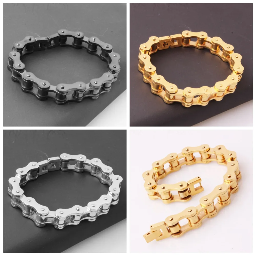 Браслет цепочка серебристого цвета для мотоцикла крутая мужская бижутерия