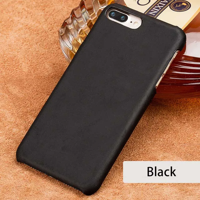 Black LANGSIDI полностью зернистый кожаный чехол для телефона для Xiaomi mi 9 8 8SE 6X Red mi Note 5 Pro 5 Plus 4X чехол s для samsung S8/S8 Plus - Цвет: Black