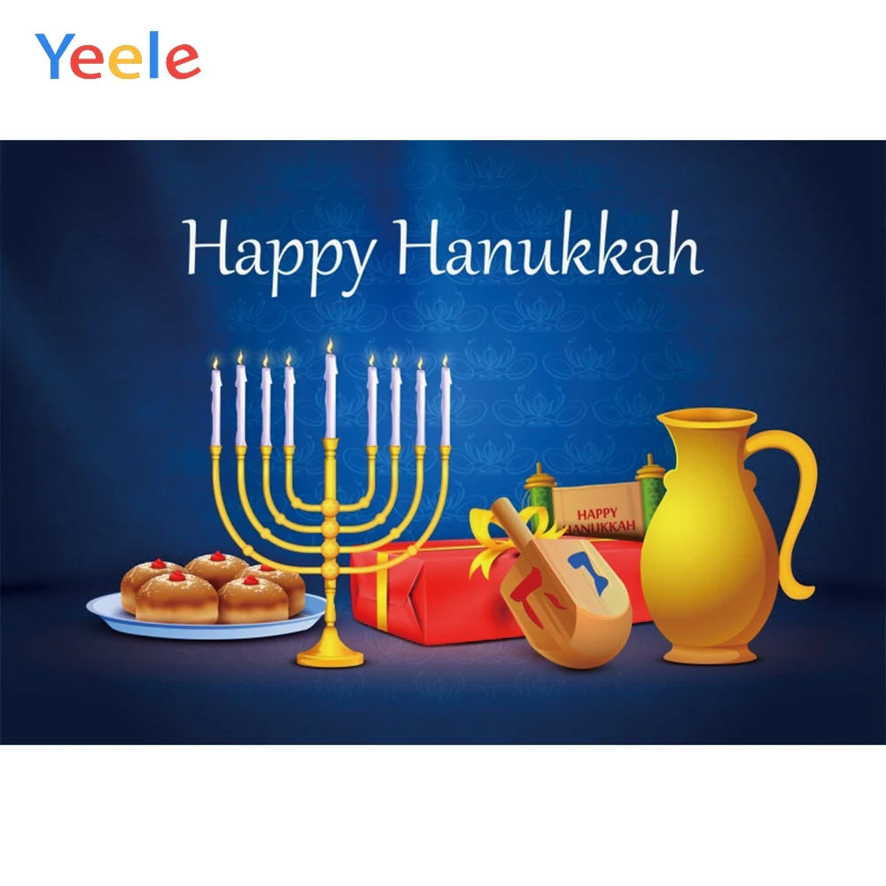 Yeele Happy Rosh Hashanah свеча еда Израиль персонализированный плакат фотографический фон фотография задник для фотостудии
