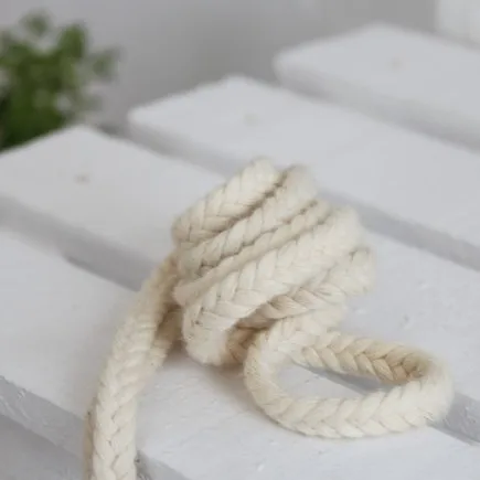 10 мм плетеный 100% тканый хлопчатобумажный шнур поделки из бисера веревка для