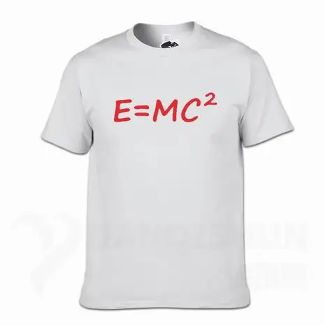 E mc2 футболки тематикой сериала «Теория большого взрыва эволюции Эйнштейн массовой энергии уравнение E = Mc 2 печати мужская футболка унисекс 16 Цвета Повседневное Тройник