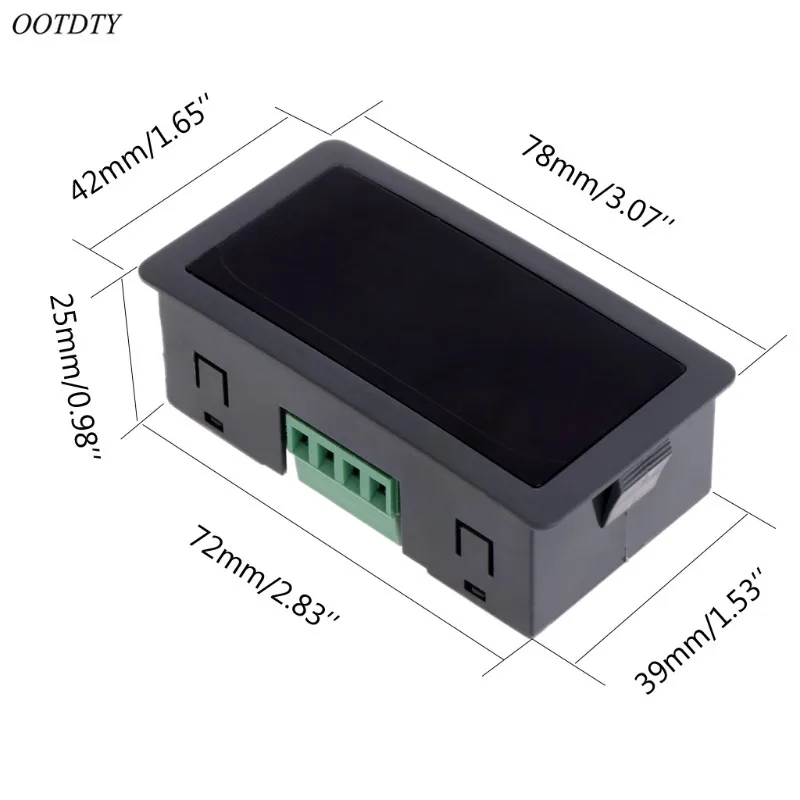 OOTDTY DC 12-24V Красный 5 цифр 0 56 &quotсветодиодный панельный счетчик метр вверх плюс 0-99999