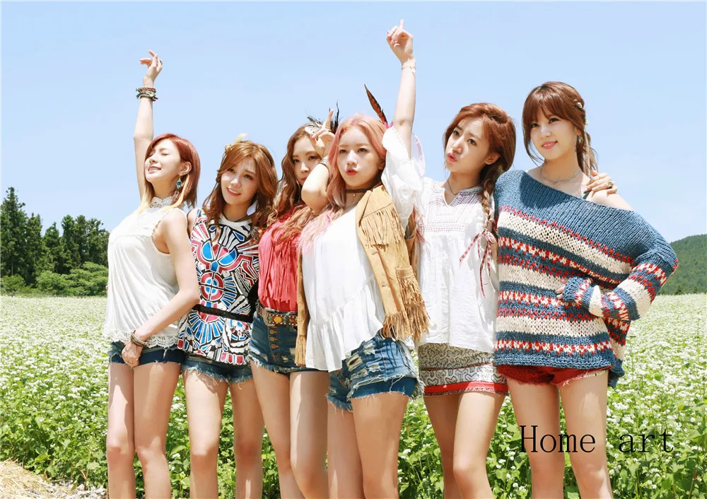 Обои Apink k pop прозрачные наклейки на стену украшение для дома хорошее качество