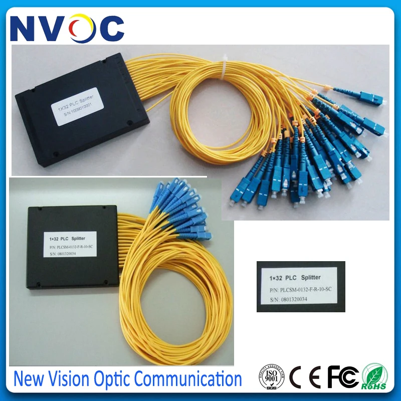 Модуль сплиттера-муфты для PON Network SC/APC 1*32 ABS Box 2 0 мм 1 м PLC сплиттер оптическое