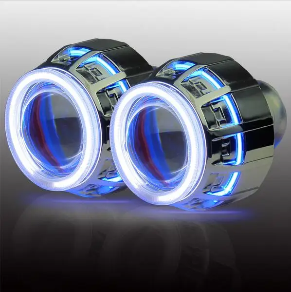 3 0 дюймов 35 Вт hid линзы проектора bi xenon комплект с двойными CCFL ангельские глазки +
