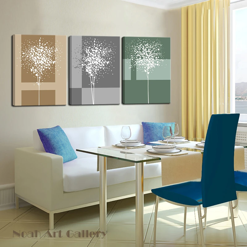 3 Панели/комплект Абстрактная Картина на холсте без рамки | Дом и сад