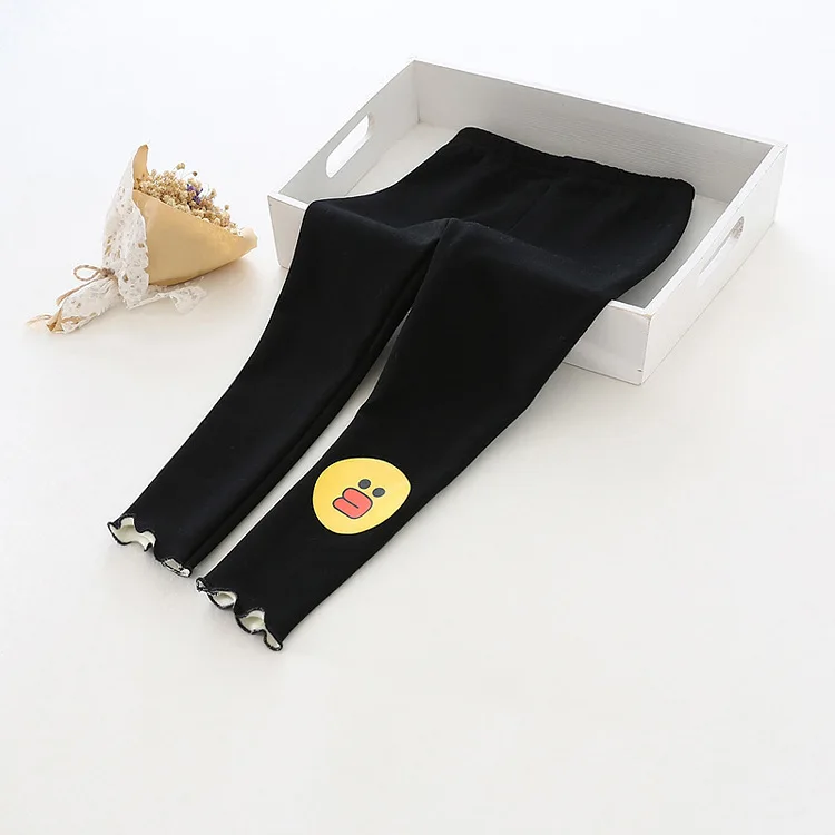 Милые леггинсы для девочек сезон осень зима хлопковые и вельветовые утепленные