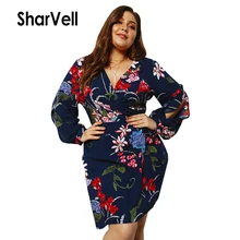 SharVell женское платье большого размера Summer летнее с длинным