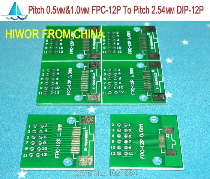 

10 шт./лот шаг 0,5 мм и 1,0 мм FPC-12P 12P FPC на шаг 2,54 мм DIP12 FPC адаптер для DIP PCB Pinboard SMD конвертер