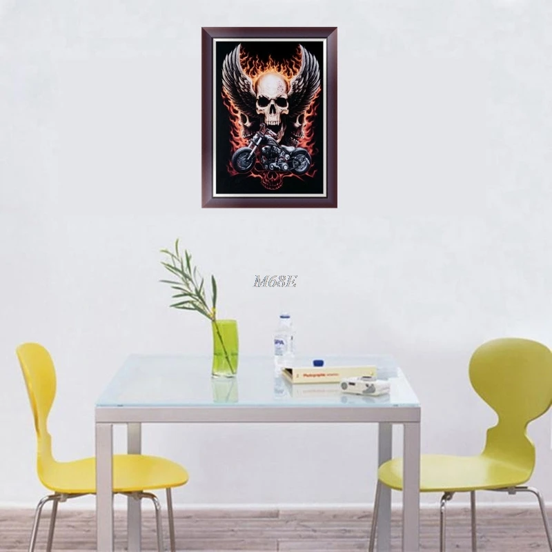 Хит продаж 5D &quotсделай сам&quot череп мотоцикл алмазная вышивка крестиком