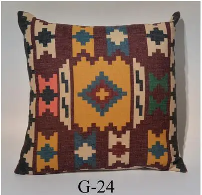 Хлопковая льняная наволочка с рисунком kilim для подушки ретро-чехол