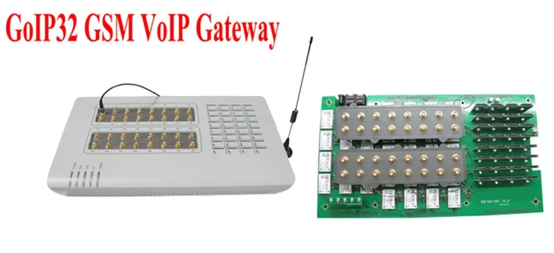 GoIP32 gsm voip с 32 sim-портами GoIP32 для ip-атс/роутера/поддержки смс и DBL SIM Bank