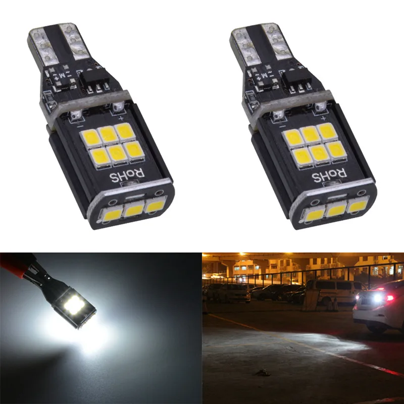 2 шт. T15 W16W светодиодный светильник для автомобилей Canbus лампа 2835 SMD 912 921