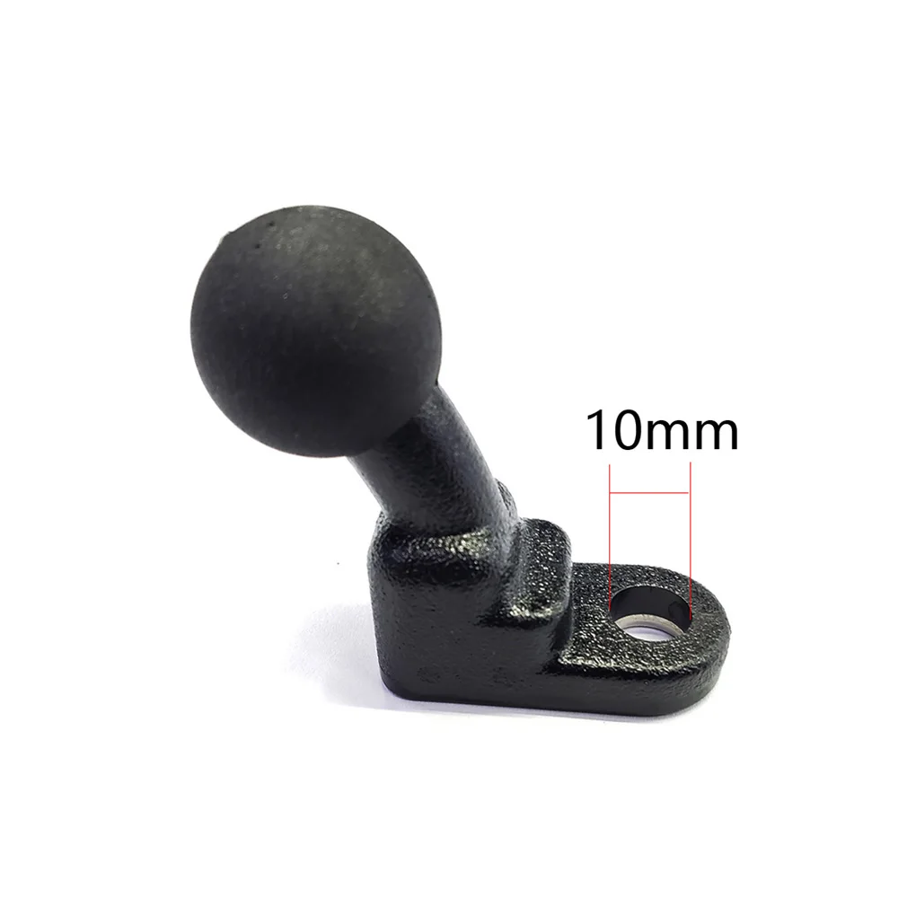 Mirror mount fixed Рейку крепление w/1 ''дюймовый шар подголовник автомобиля, шаровая Головка держатель для GPS мотоциклетная база с 10 мм для Gopro Xiaomi для iPhone - Цвет: Mirror mount fixed