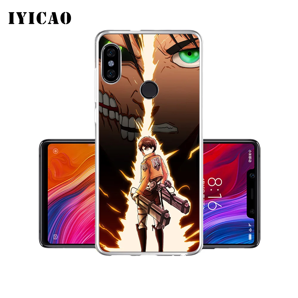 IYICAO Eren Jaeger Attack on Titan Мягкий силиконовый чехол для телефона Xiaomi Mi 9 8 SE 6 A1 A2 Lite F1 MIX2S MIX3