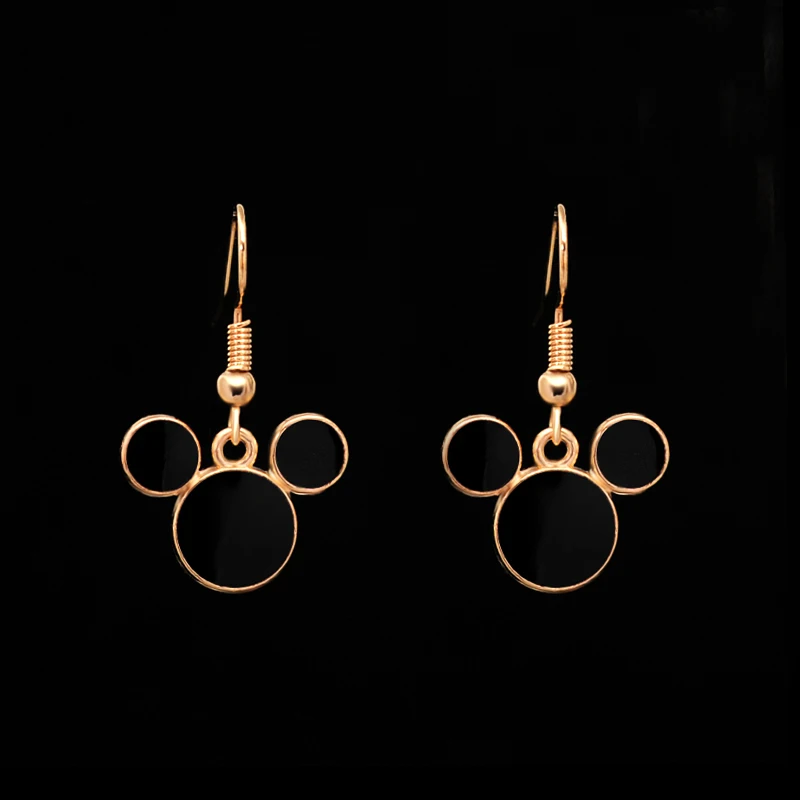 Женский винтажный комплект из колье и серёг с черной подвеской|jewelry sets for women|jewelry