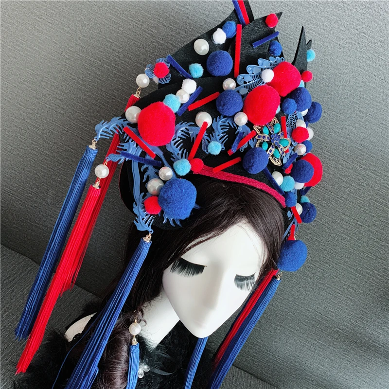 

opera cap drama accessories funny hat for adults drama theme head wear beautiful party hat for women queen cosplay