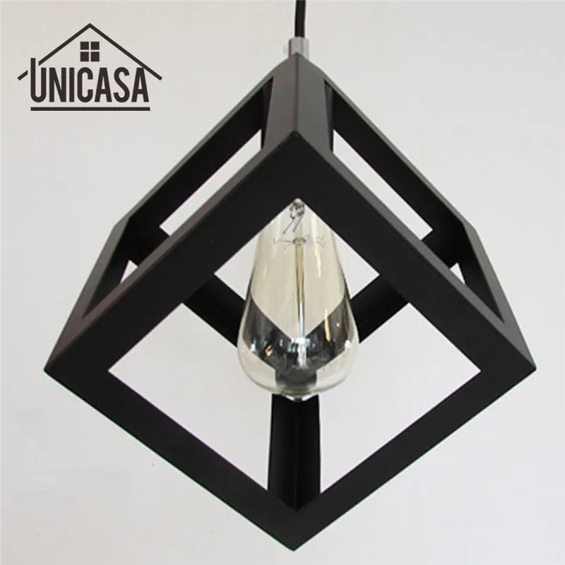 Черный кованый железный светильник винтажные осветительные приборы кухонные