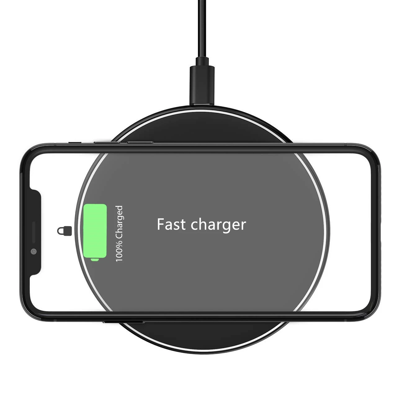 Быстрое беспроводное зарядное устройство для Samsung Galaxy S9 Plus Qi Chargeur индукция