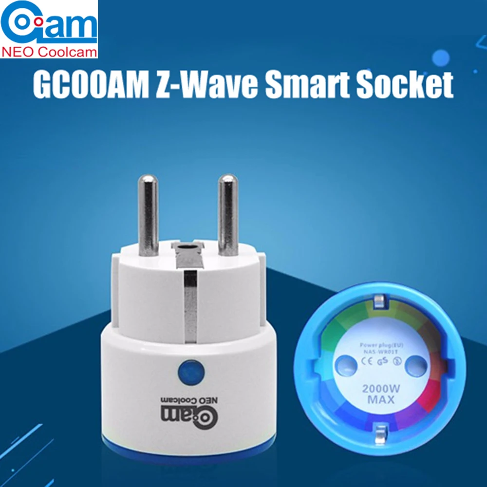 NEO COOLCAM NAS WR01ZE Z wave EU Smart power Plug розетка домашняя Автоматизация сигнализация