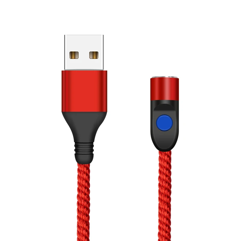 Red No Plug Магнитный зарядный кабель A.S с нейлоновой оплеткой для быстрой зарядки и синхронизации данных для huawei P20 Pro P20 lite/mate 10 pro - Цвет: Red No Plug