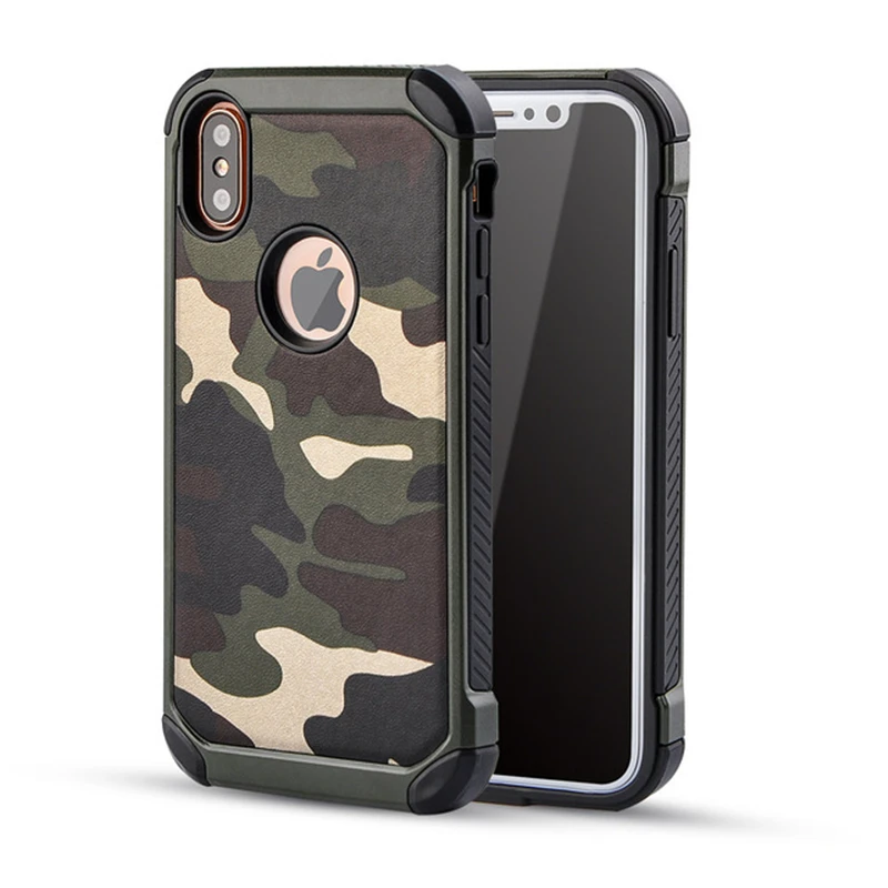 Камуфляжный чехол для iPhone 12 Pro Max 11 XS XR X мягкая силиконовая Противоударная задняя