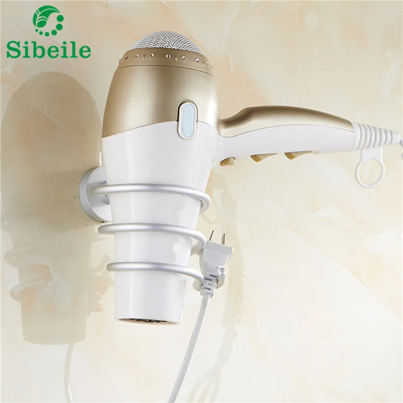 SBLE модный многофункциональный алюминиевый настенный держатель для фена и гребня