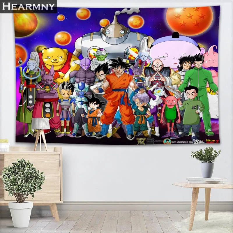 HEARMNY гобелены Dragon Ball Гобелены стене висит шоу кусок для Домашний Декор стены ковры пляжные пледы одеяло йога коврики