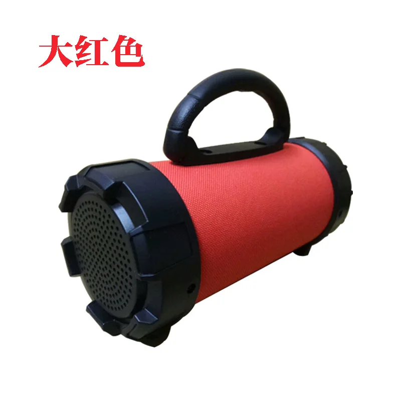 red Светодиодный портативный Bluetooth динамик с фонариком, 3 дюйма, перезаряжаемый, FM, TF, USB плеер, держатель для телефона, беспроводная мини колонка - Цвет: red