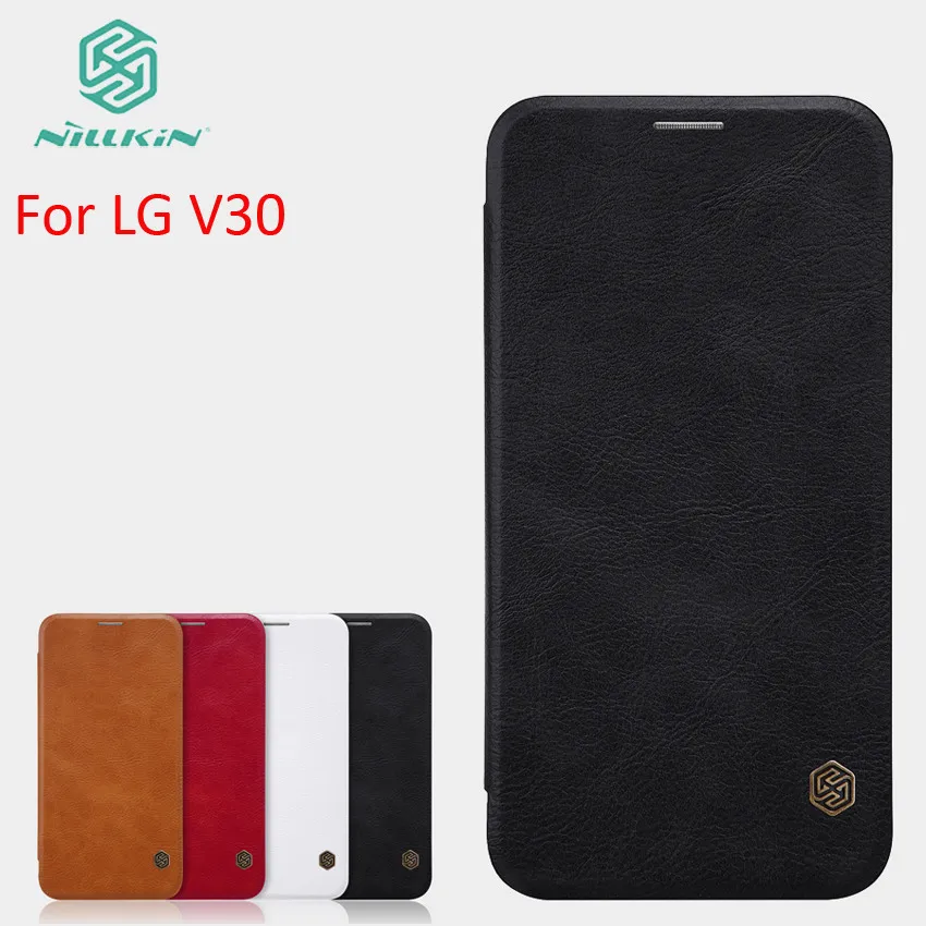 Чехол NILLKIN для LG V30, кожаный чехол, высококачественный флип-чехол для LG V30, кожаный флип-чехол для LG V30 6,0''