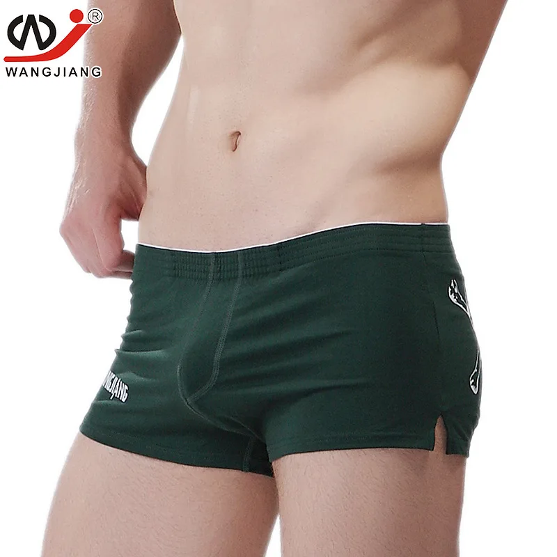 New WJ new men's boxers underwear U convex boxer Sexy low waist man | Мужская одежда