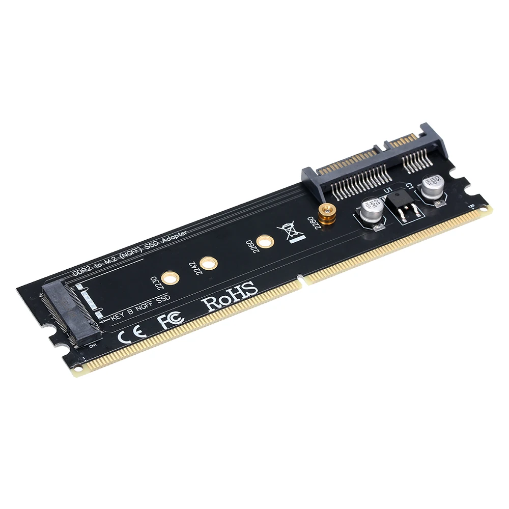 M.2 (NGFF) B key 2230/2242/2260/2280 SSD адаптер DDR4 слот для памяти Расширенная карта DDR на жесткий